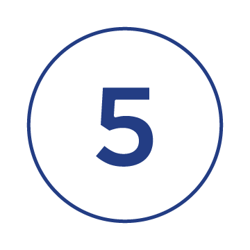 number five in a circle symbol